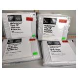 4 salt waterproof vinyl 12in mattress protectors