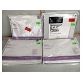 2 salt vinyl twin mattress protectors, 2 salt