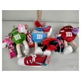 Assorted valentines candy gifts with plush toys