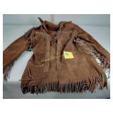 Vintage suede fringed jacket