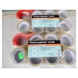 Packaging tape, new in package, 16 rolls