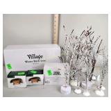 Department 56 including village winter birch