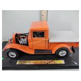 Diecast 1934 Ford pick up replica with display