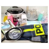 Crockpot, Glass egg cover dish, happy Easter