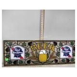 Pabst blue ribbon beer sign