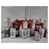 Vintage bottles including Coors, Miller, black