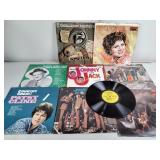 LPs  including Patsy Cline, stonewall Jackson and
