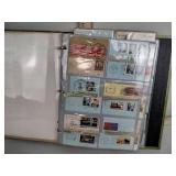 stamp album, contains a lot of stamps, already