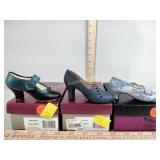 Just the right shoe including  lavish tapestry,