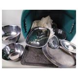 Silver plate, storage tote