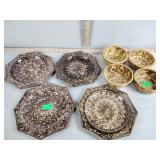 Stoneware plates and small dishes