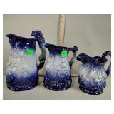 Burleigh ironstone StaffordShire England pitchers