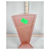 Satin pink vase