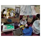 Lamp, decor, pot, bowling ball, plastic storage