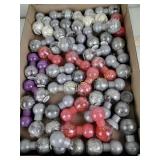 Bright light glitter nail polish assortment