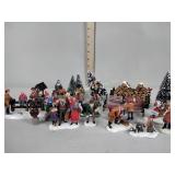 Lemax Village People, trees, park bench,