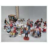 Lemax horse pulling wagon, lemax variety of