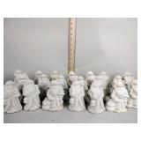 20 Jade porcelain Santa figurines