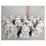 20 Jade porcelain Santa figurines