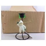 24 snowball child candle holder