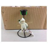 24 snowball child candle holder