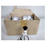 24 Snowball kids candle holders