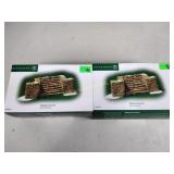 (2) Department 56 village accessories stone