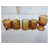 5 toothpick  holders  moon and stars, Smith,