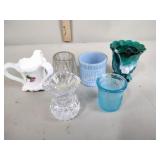 5 toothpick holders  imperial, 1 hand painted