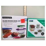 Frigidaire glass mixing bowl set (NIB), Glasslock