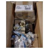 Bright brass solid brass cabinet knobs one and a