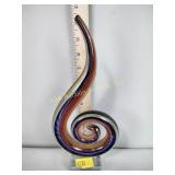 Art glass musical note