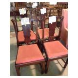 Dining chairs, set of 4