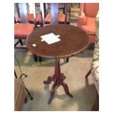 Wood stand 29" tall by 21" round