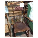 Vintage wood rocking chair