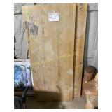 Reclaimed table tops (2) (have been marked on),