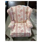 Upholstered arm chair, has some wear and tear to