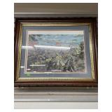 D Troiani civil war battle print, framed, artist