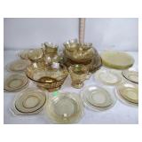 Topaz yellow depression glass