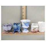 Toothpick holders five total some slag