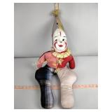 Doll with plastic face