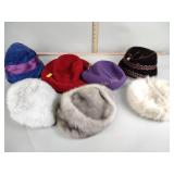 Ladies hats quantity seven