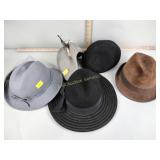 Ladies hats quantity four and one men