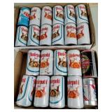 Hudepohl vintage beer cans and PBR beer can