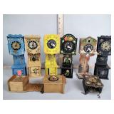 Mini replica clocks