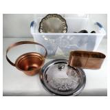 Silverplate & copper items