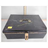 Antique lock box