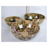 Spongeware mixing bowls