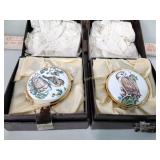 2 Worcestershire England trinket boxes