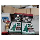 Christmas ornaments, artificial tree, motorist